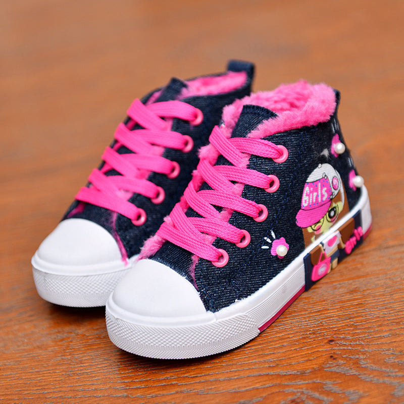Children's Shoes, Girls' Canvas Sneakers