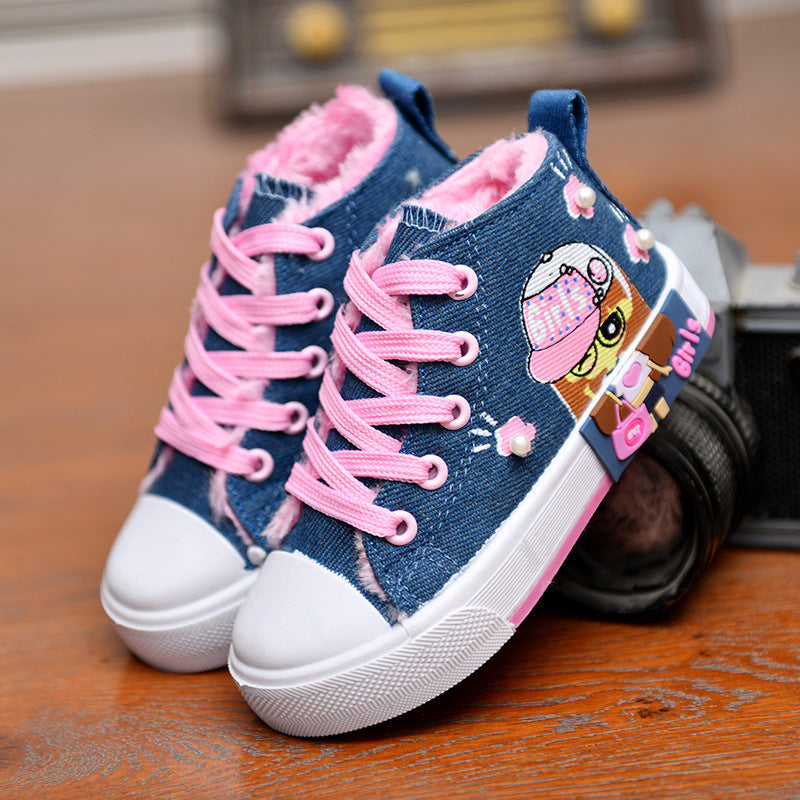 Children's Shoes, Girls' Canvas Sneakers