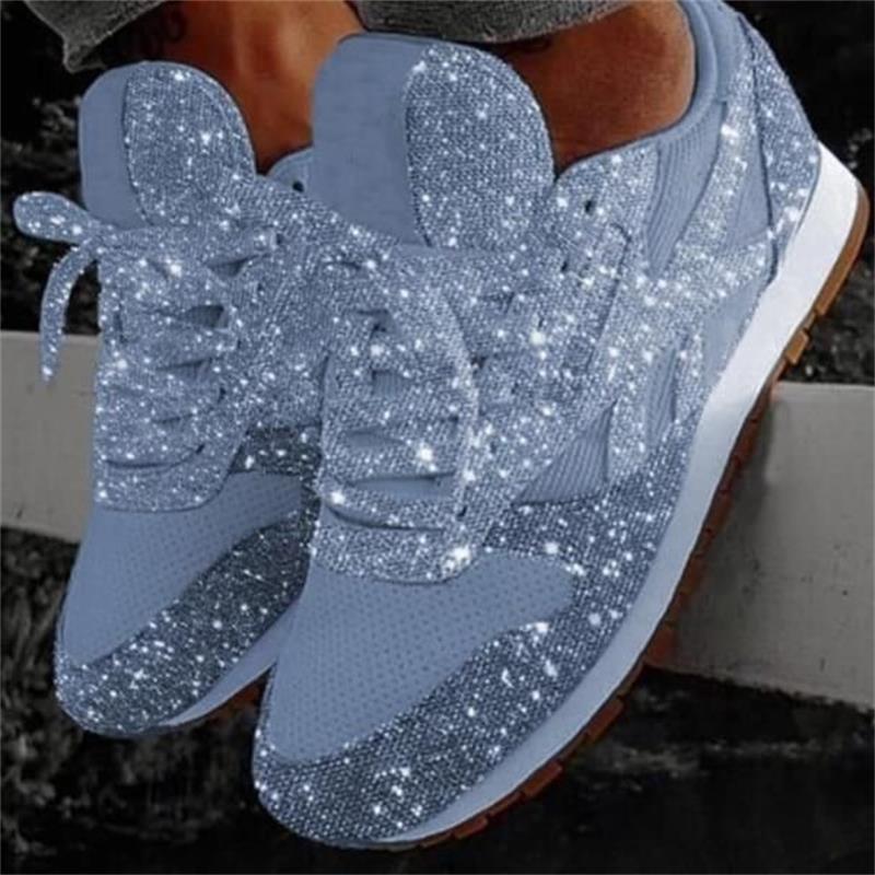 Children's Sports Shoes, Two-tone Breathable Diamond Thick-Soled Sports Shoes