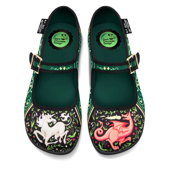 Chocolaticas Women's Mary Jane Flats Medieval Bestiary Mary Jane Flat product image 1