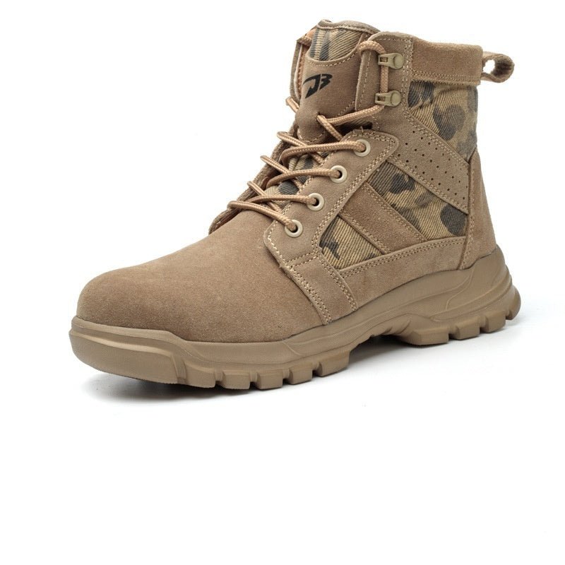 Combat Boots Male High Ankle Safety Shoes