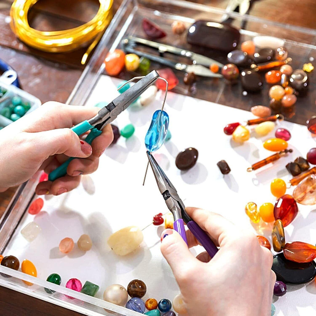 Jewellery Making Kit with Gemstone Crystals chips for 5mm-8mm with Tools