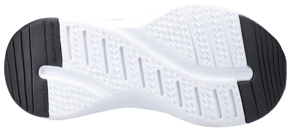 Skechers Solar Fuse Kryzik Lace Up Trainer Childrens Sports in Red/Black