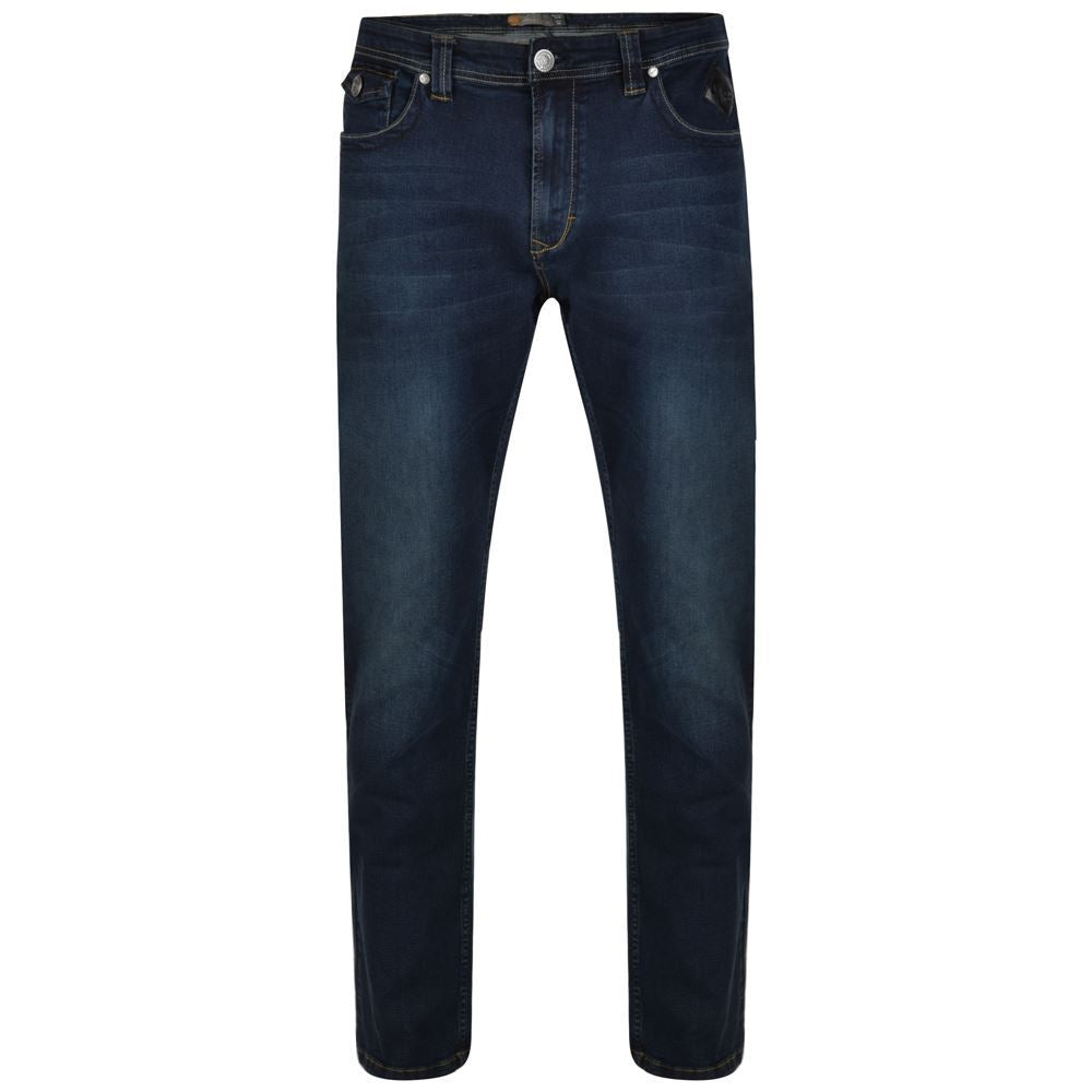 KAM Mens Big Size Dark Wash Stretch Fashion Jeans (Vincent)