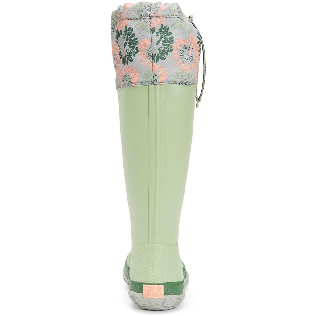 Muck Boots Women's Forager Tall Wellington in Resida Green/Sunflower Print 1 to 7