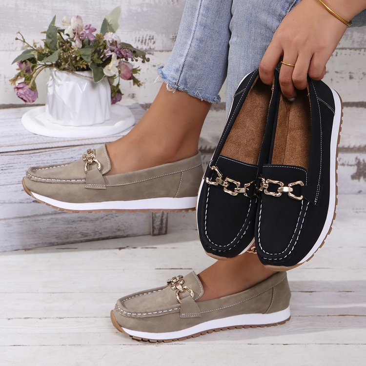 Fashion Round Toe Slip-on Platform Fashion Casual Women's Shoes
