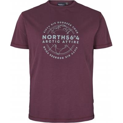 North564 Mens Big Size Printed Short Sleeves Crew Neck Tee in EU Size