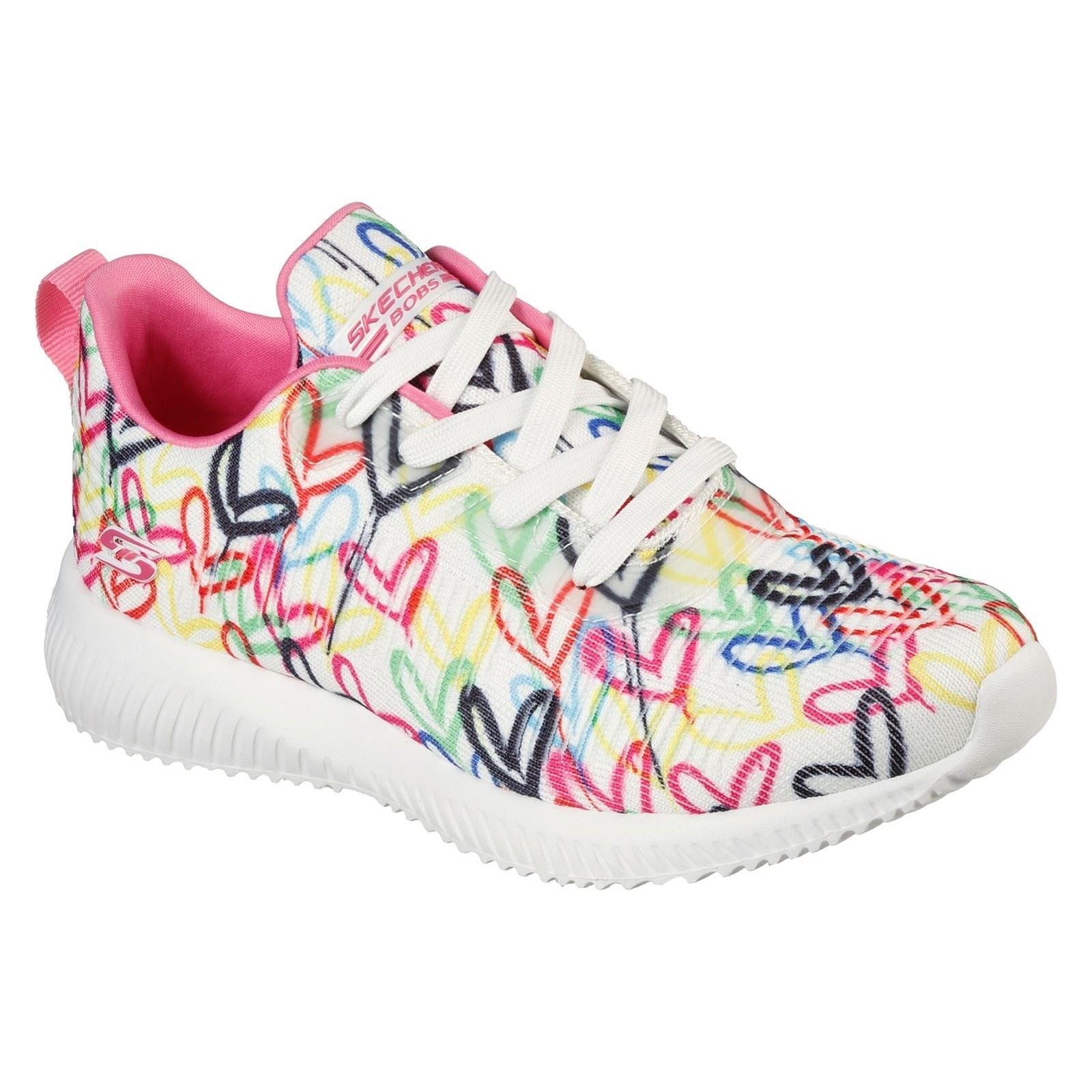 Skechers (GAR117092) Ladies Sports BOBS Squad Starry Love in UK 3 to 8