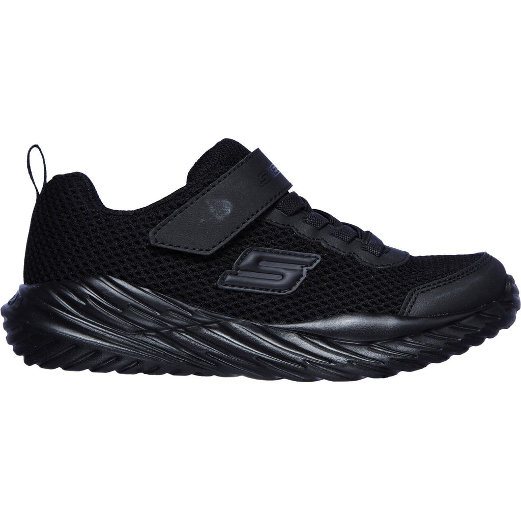 Skechers Boys Trainer - Nitro Sprint Krodon Sports in Black - 1-13.5 - GAR400083L