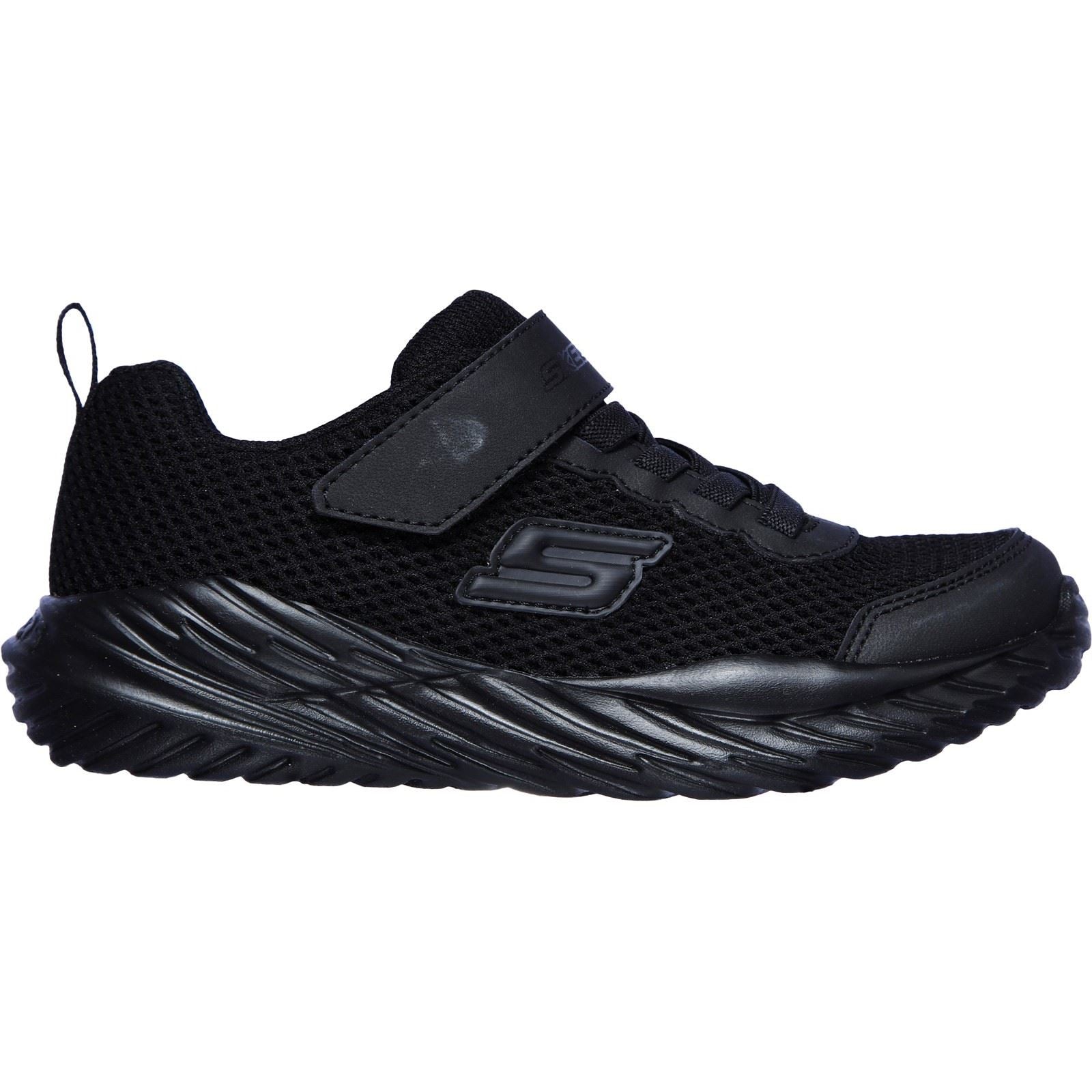 Skechers Boys Trainer - Nitro Sprint Krodon Sports in Black - 1-13.5 - GAR400083L
