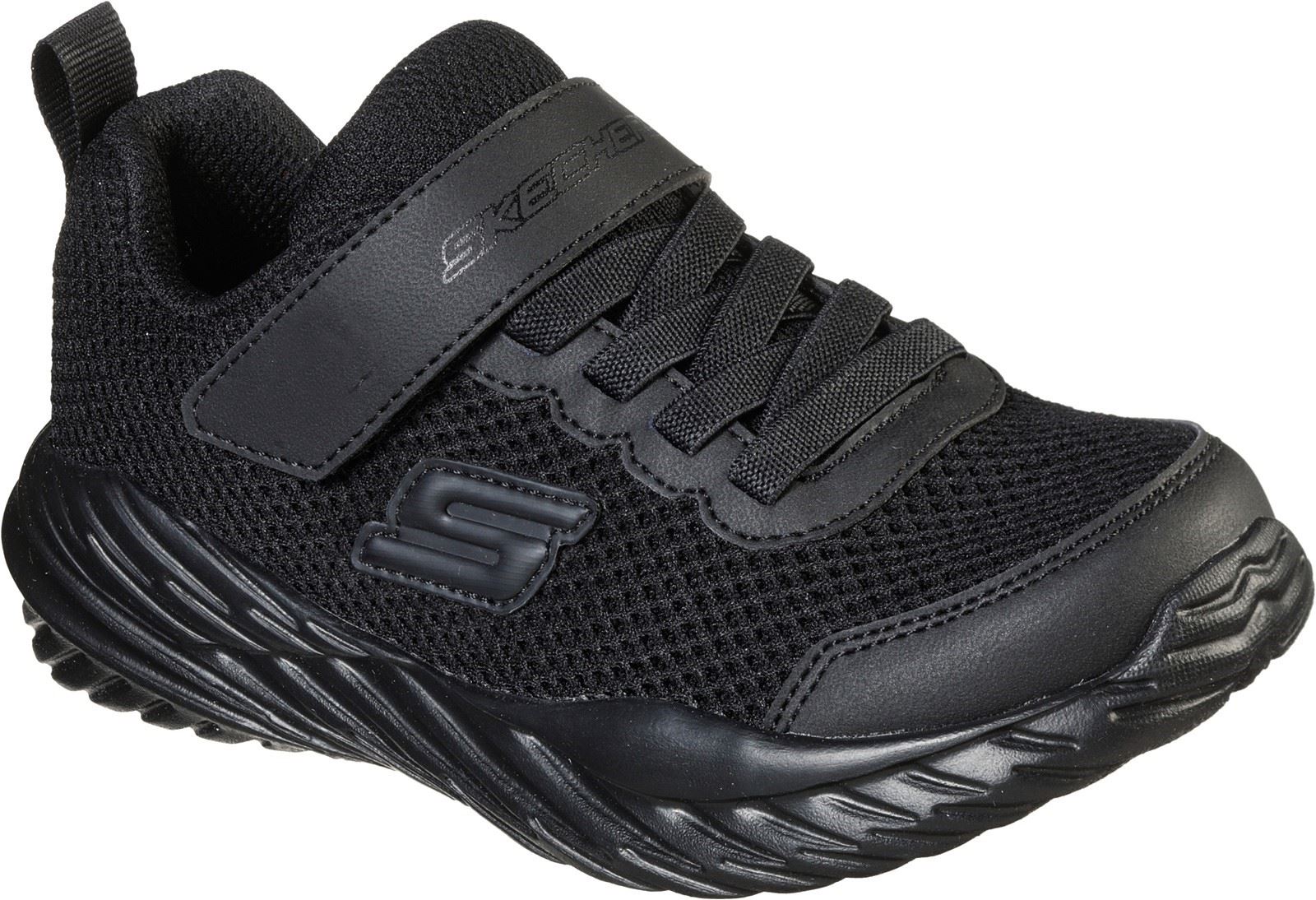 Skechers Boys Trainer - Nitro Sprint Krodon Sports in Black - 1-13.5 - GAR400083L