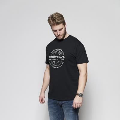 North564 Mens Big And Tall Size Printed Printed Crew Tee in EU Size