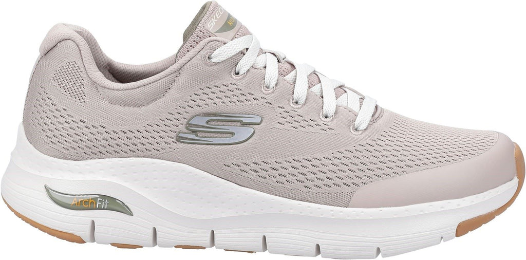 Skechers Arch Fit Lace Up Sports Mens Sports in Taupe