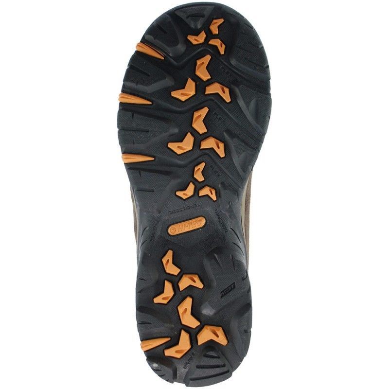 Hi-Tec Mens Wide Fit Waterproof Hiking Boots in Dark Taupe