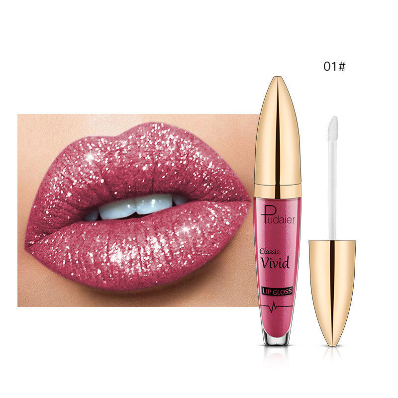 Pudaier Glitter Flip Matte Shimmer Lip Gloss