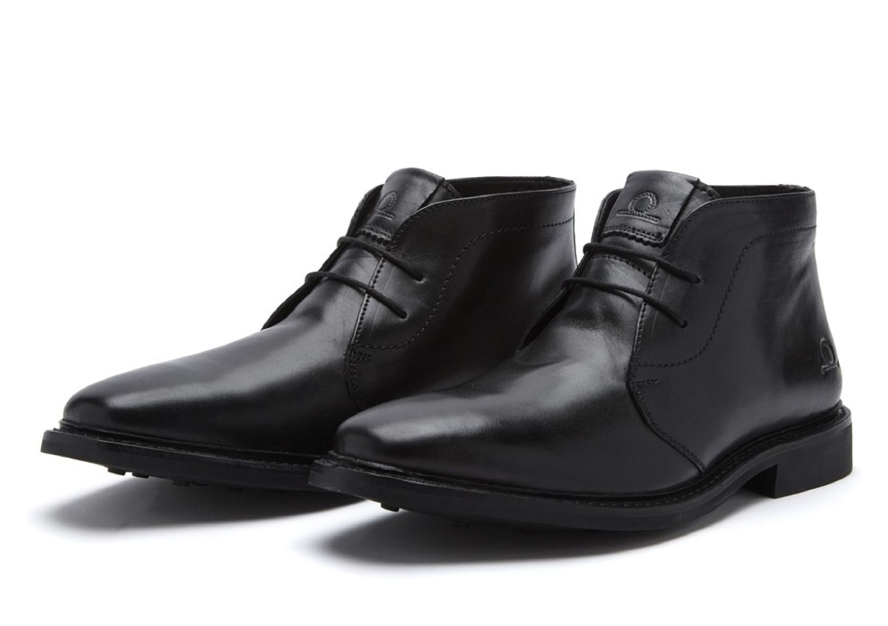 Chatham Mens Goodyear Welted Lace Up Ankle Boots (Gable) in Black