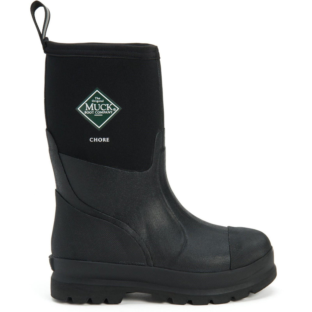 Muck Boots Unisex's Chore Classic Mid Patterned Wellington in Black 2 to 13