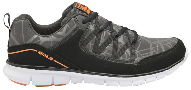 Gola Active Men's Luna Trainers in Black/Charcoal/Orange