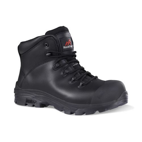 Rock Fall TC1070 Denver Waterproof Safety Boot in 6 to 13, Black