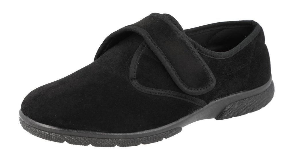 DB Shoes Men's 6V Fit Touch Strap Traditional Shoes in Black, Sizes 6 to 12