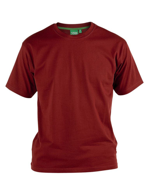 D555 Premium Weight Combed Cotton Crew Neck T-shirts in Size M to XXL, 7 Colors - QHA UK