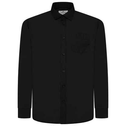 Springfield Men's Plain Long Sleeve Shirt | White or Black