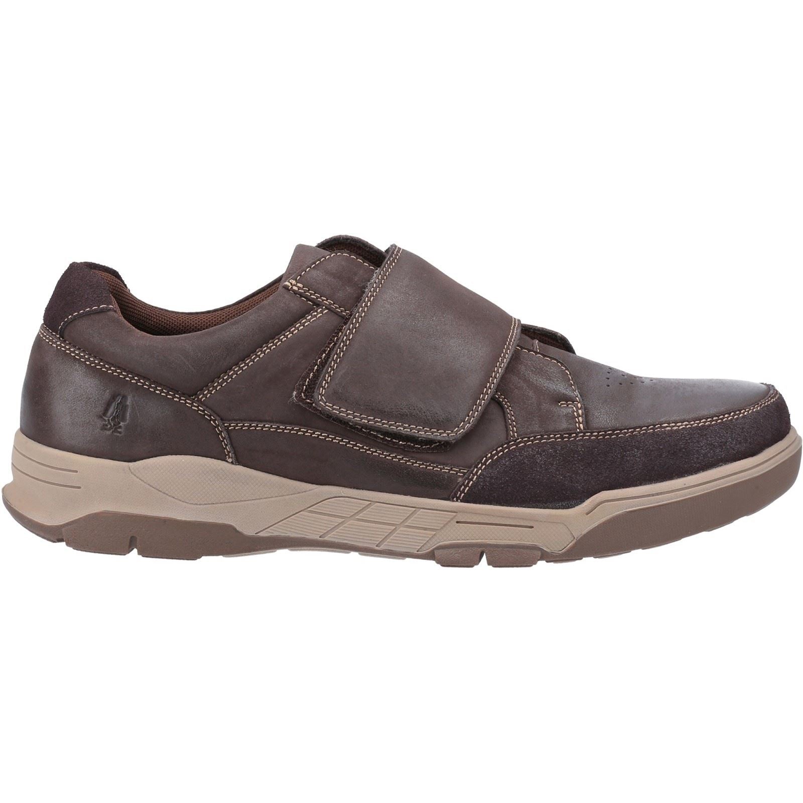 Hush Puppies Fabian Touch Fastenings Touch Fastening Mens Shoes in Coffee