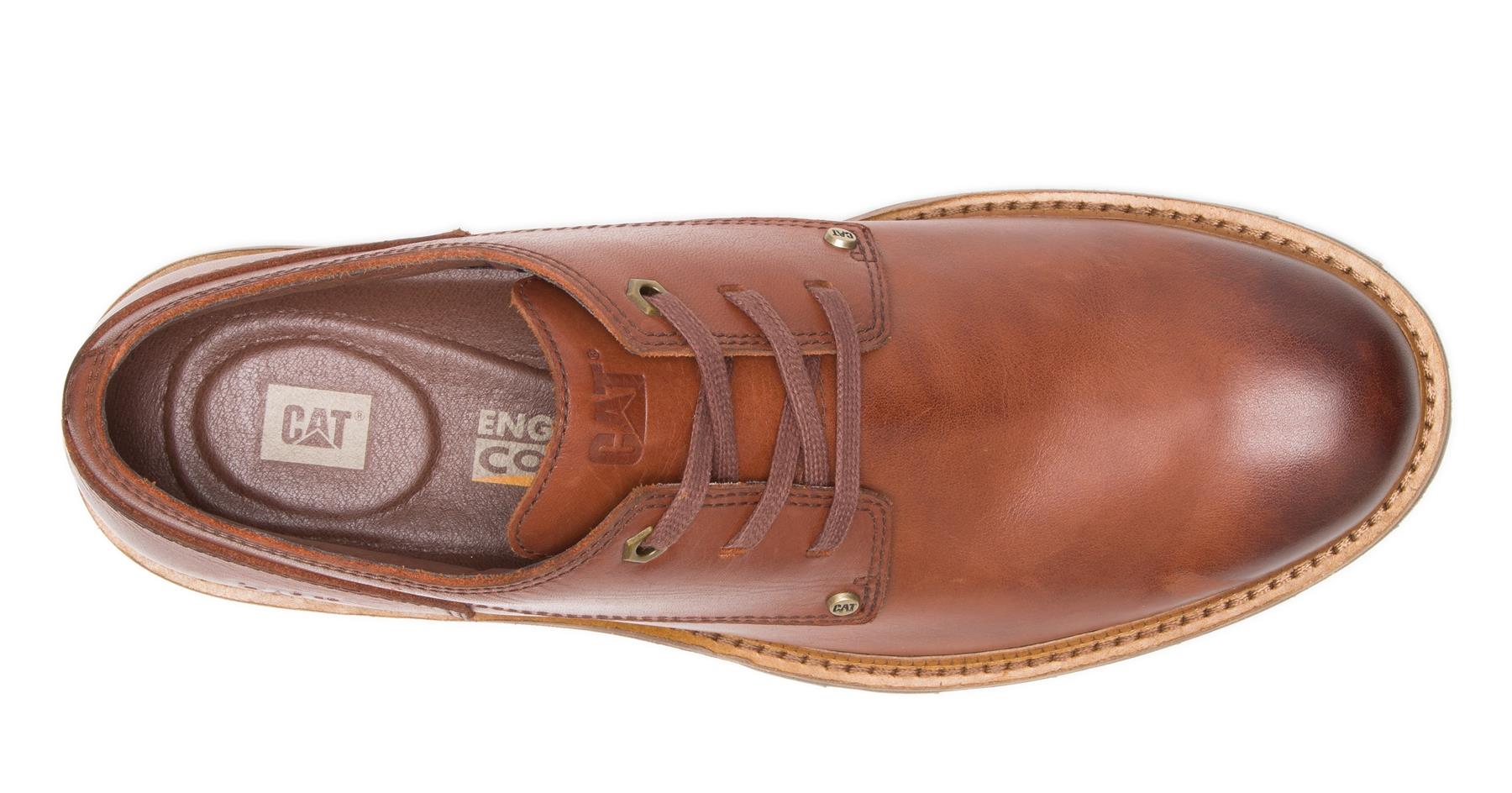 CAT Mens Wide Fit Water Proof Sleek Full Grain Robust Leather Shoes (51st Street)