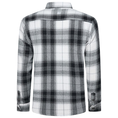 Fat Face Men's Brushed Cotton Check Shirt Long Sleeve Regular Fit S–3XL