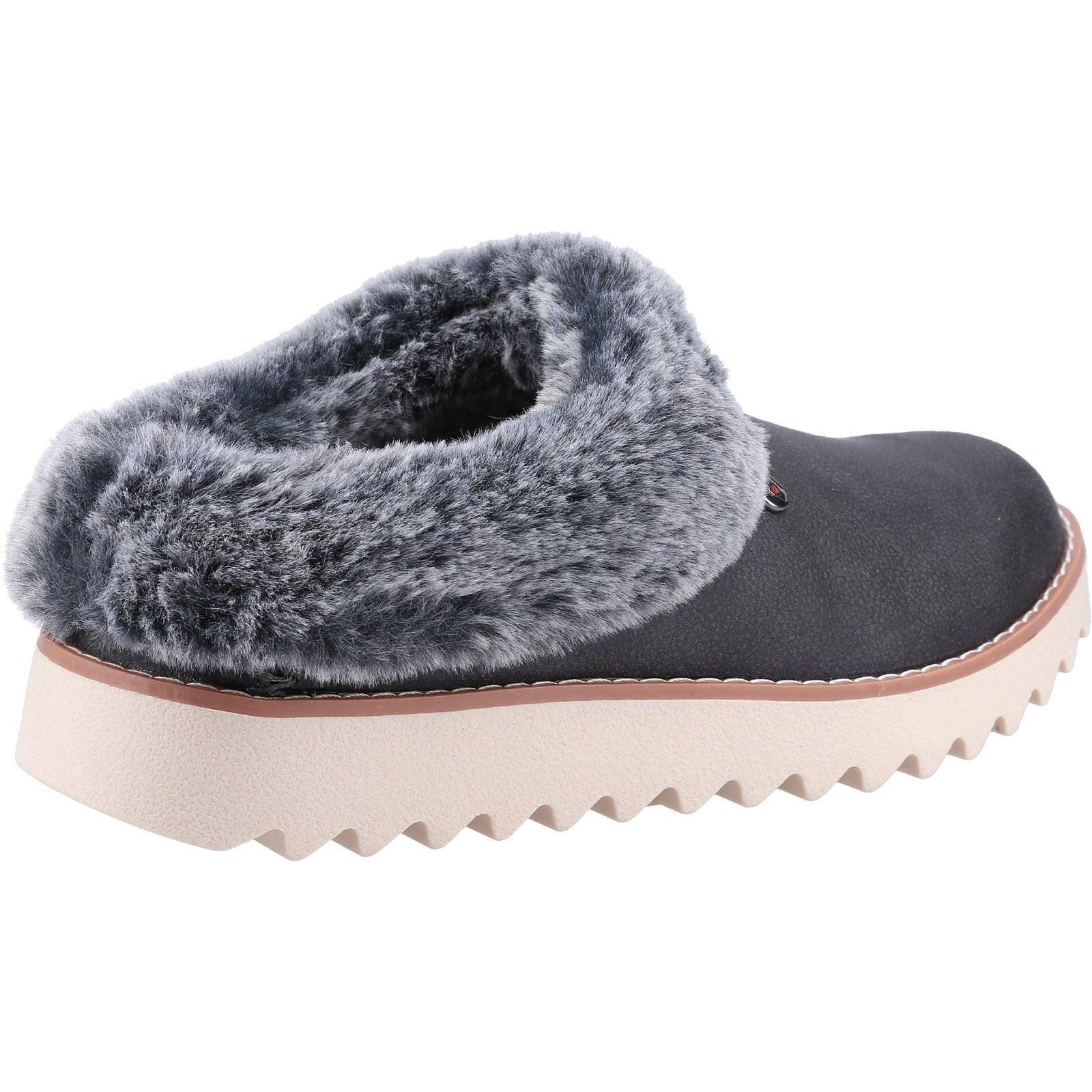 Skechers (GAR113423) Women's BOBS Mountain Kiss Winter Rock Slipper in Charcoal 3 to 8