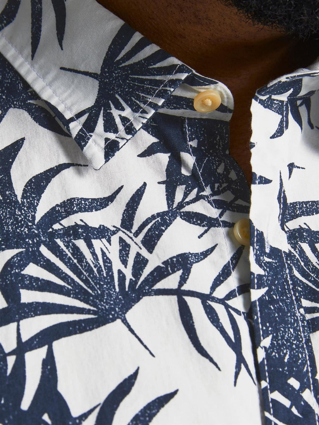 Jack & Jones Big & Tall Fit Size Men's Pure Cotton Floral Shirt in Size 2XL-6XL, 2 Colours