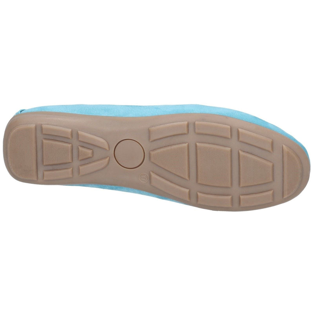 Hush Puppies Maggie Slip On Toggle Ladies Shoes in Sky Blue