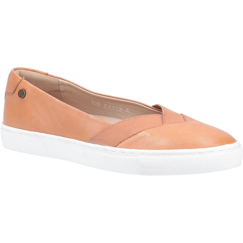 Hush Puppies Tiffany Slip Ons Ladies Shoes in Tan