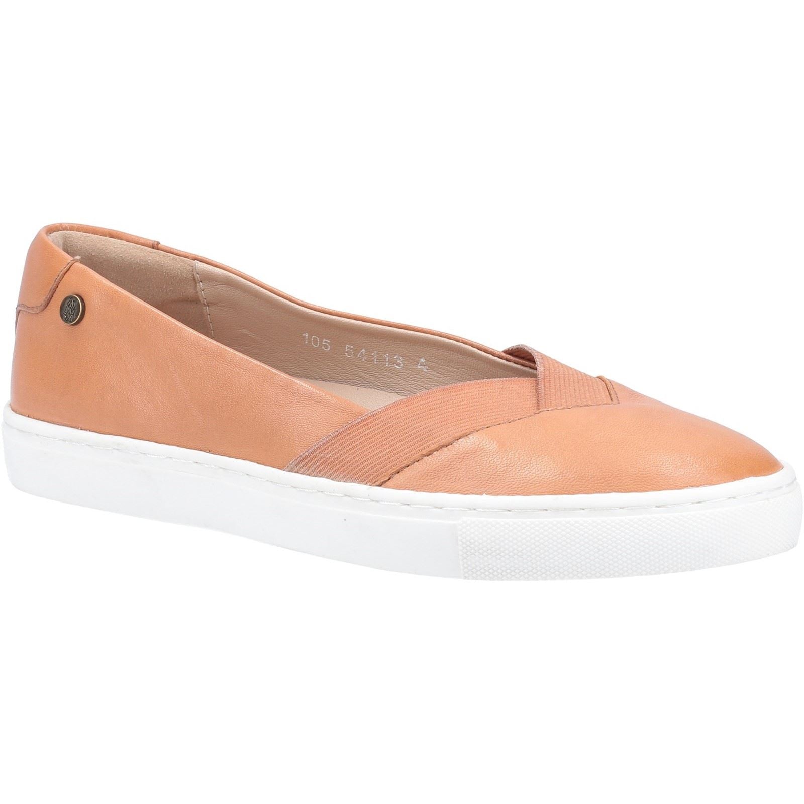 Hush Puppies Tiffany Slip Ons Ladies Shoes in Tan