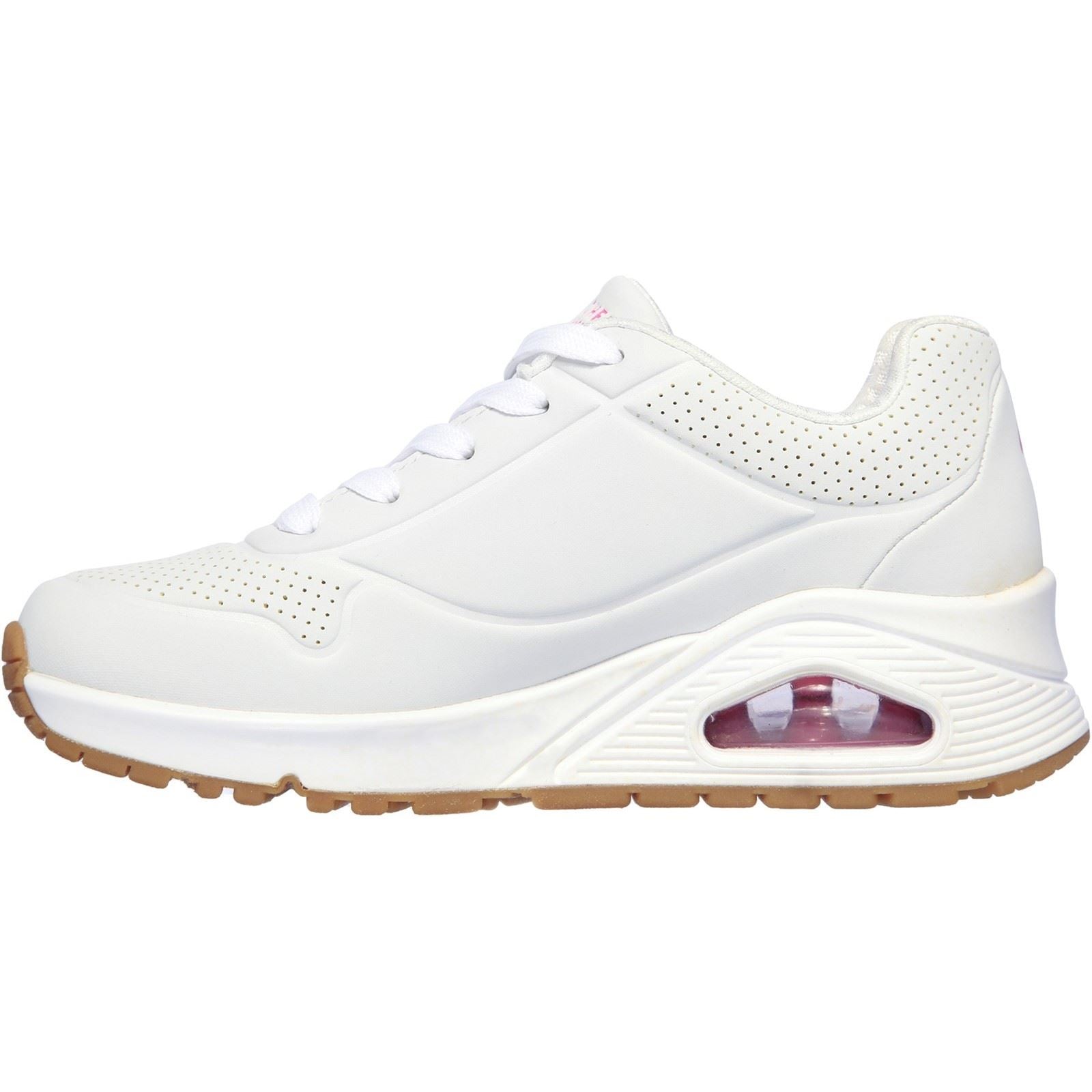 Skechers Uno Stand On Air Sports Shoes Childrens Sports in White Pink
