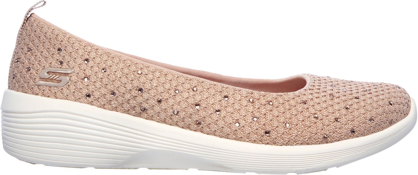 Skechers Arya Sweet Glitz Sport Shoes Slip On Ladies Shoes in  Light Pink