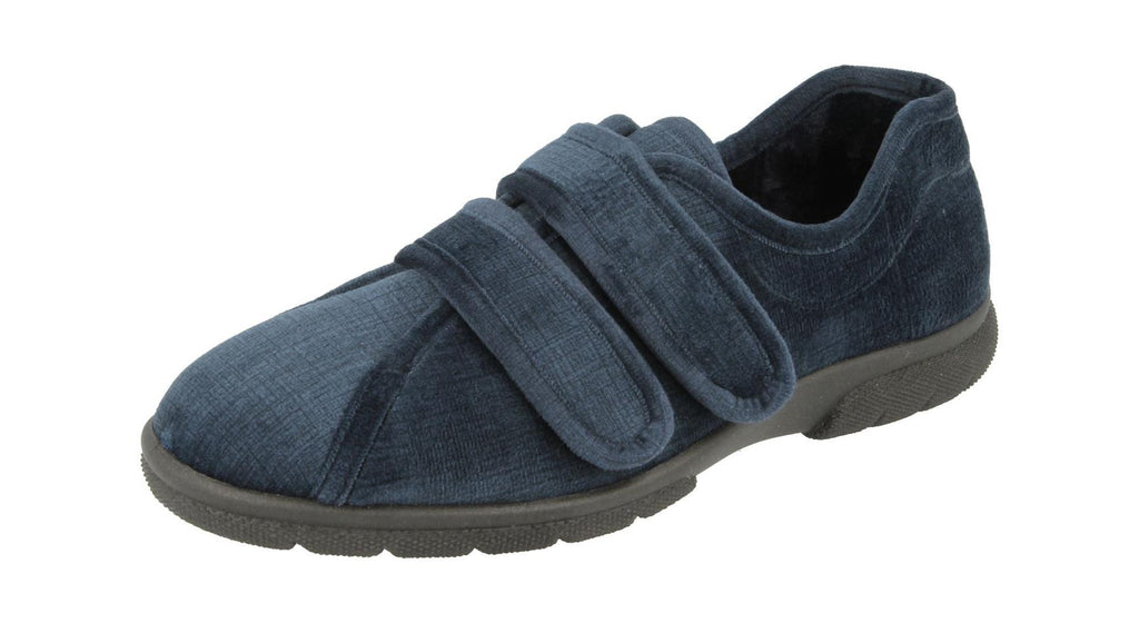 Men'S Slippers / House Shoes (Hamilton)6V Wide Fit By Db Shoes in Navy