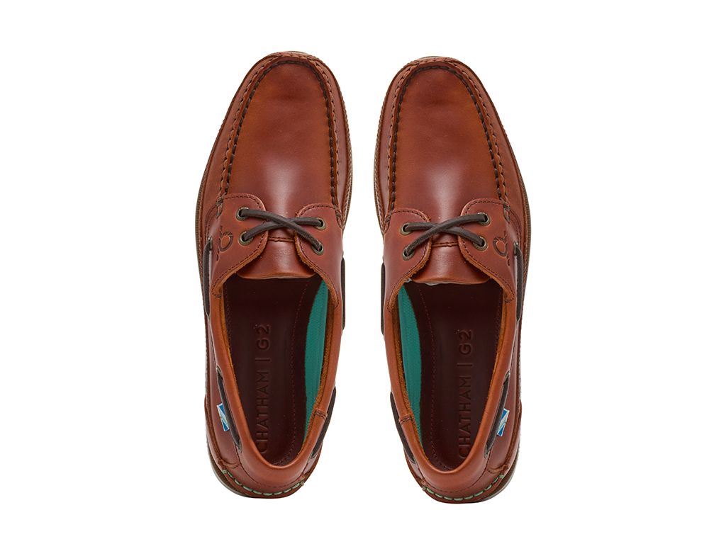 Chatham Leather Boat Shoes For Men - Kayak II G2 in Chestnut, 6-15