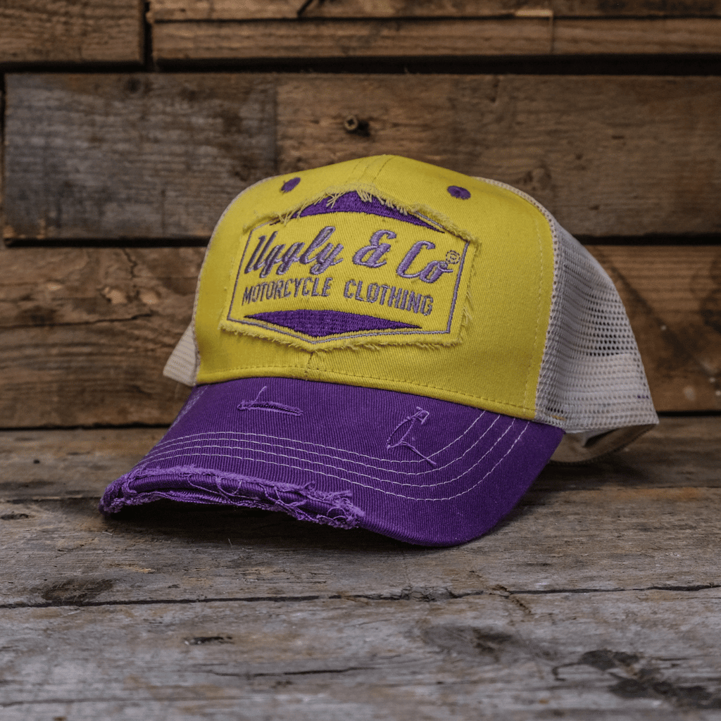 Yellow & Purple Diamond Cap