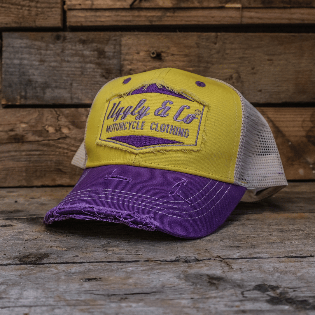 Yellow & Purple Diamond Cap