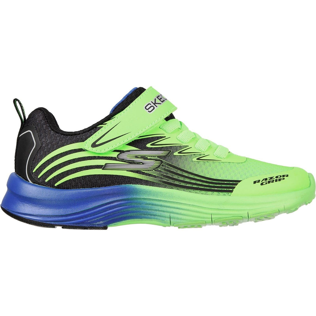 Skechers (GAR405107L) Childrens Sports Razor Grip Shoes in UK 1.5 to 13.5