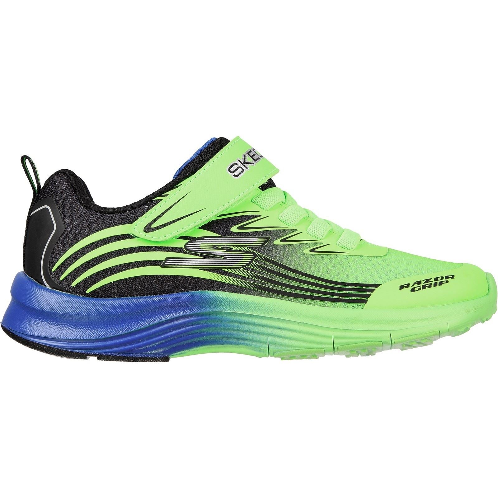 Skechers (GAR405107L) Childrens Sports Razor Grip Shoes in UK 1.5 to 13.5