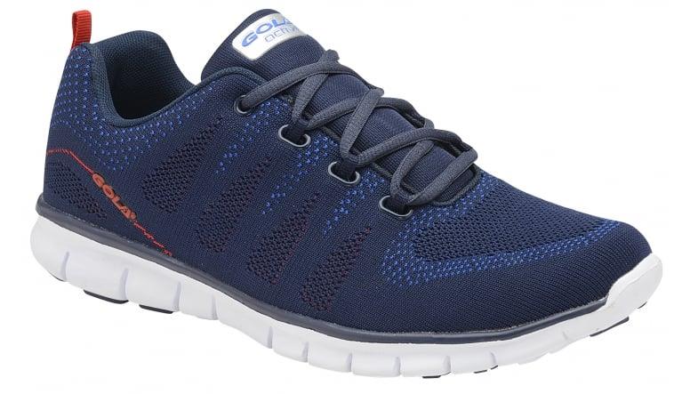 Gola Active Men's Big Size Lightweight Trainers (Tempe) in Navy/Blue/Red