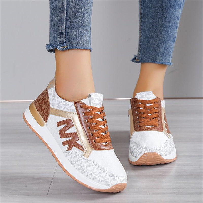 New large size women's shoes casual sports shoes  color muffin
