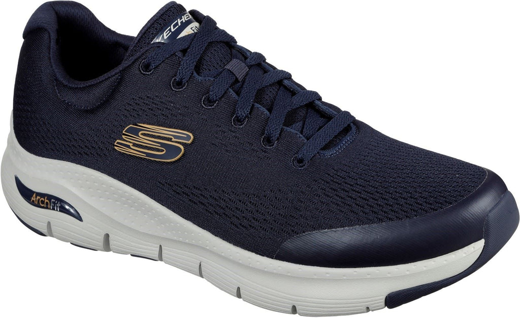 Skechers Arch Fit Lace Up Sports Mens Sports in Navy