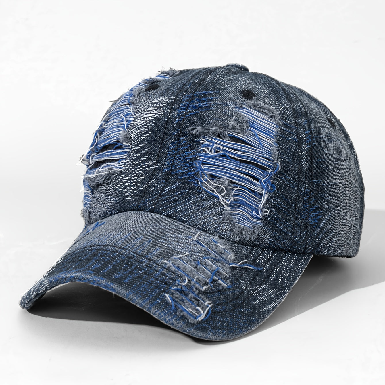 Double-Sided Large Hole Street Style Patchwork Color Stitched Dad Cap