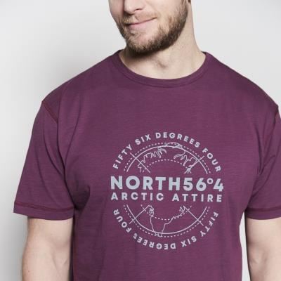 North564 Mens Big And Tall Size Printed Printed Crew Tee in EU Size
