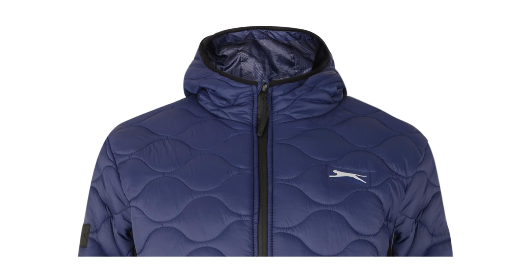 Slazenger Mens Big Size Chevron Quilted Jacket (Cash)