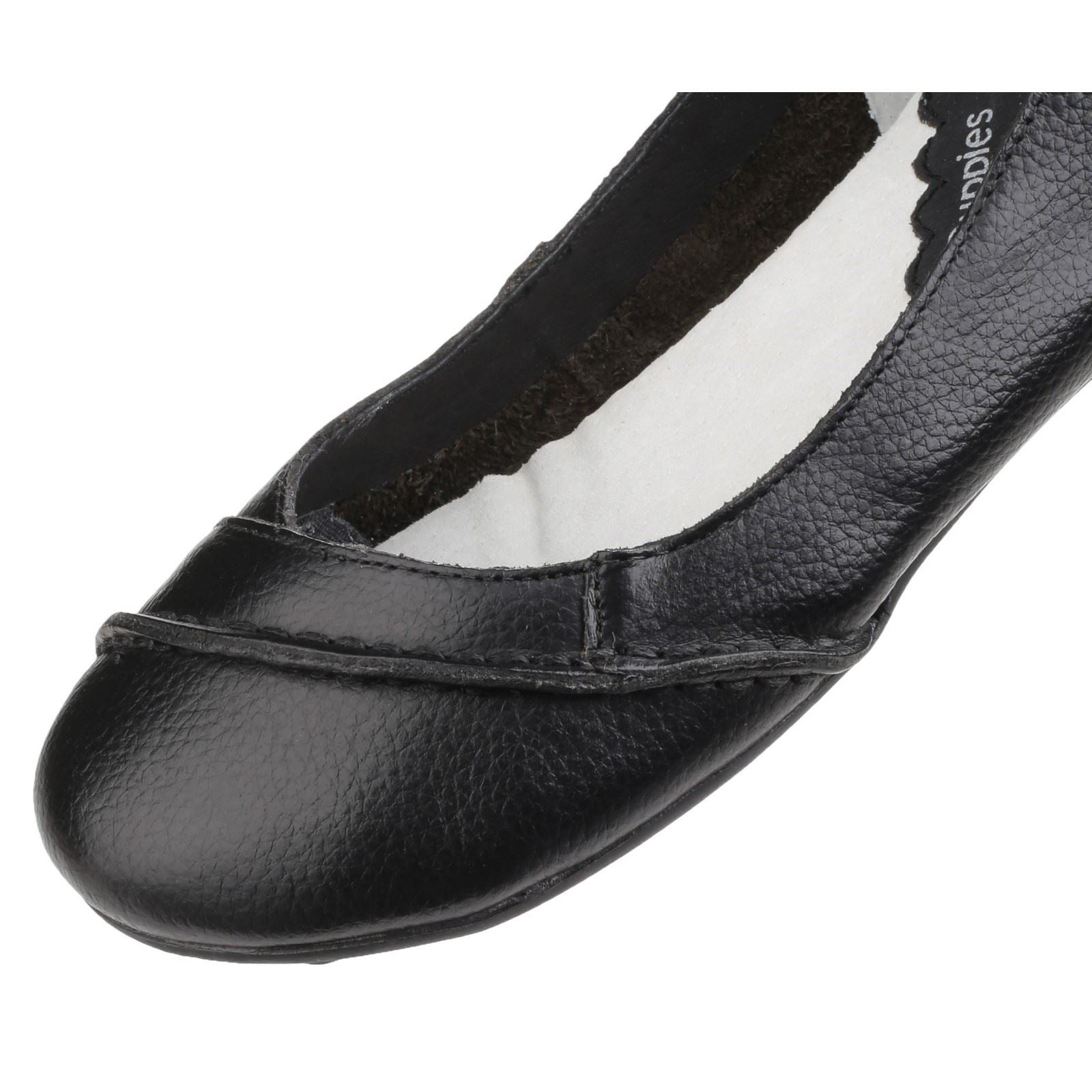 Hush Puppies Janessa Slip On Ladies Shoes in Black