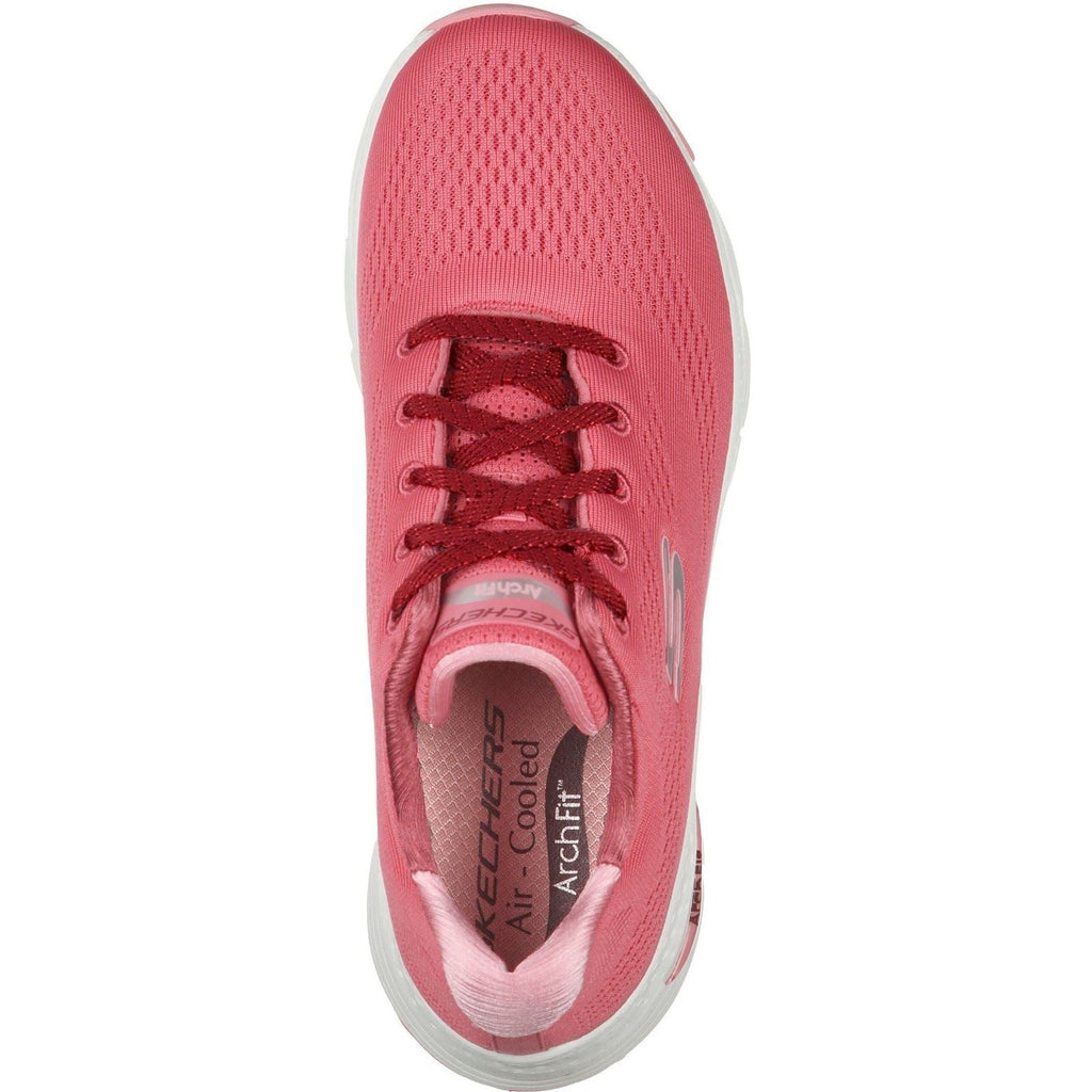 Skechers Arch Fit Sunny Outlook Sports Shoe Ladies Sports in Pink
